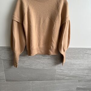 Jonathan Simkhai tan cashmere sweater